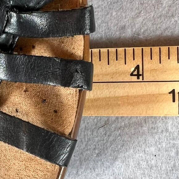 Yuu Womens Dora Gladiator Wedge Sandals Black Size 8.5M - Picture 10 of 14